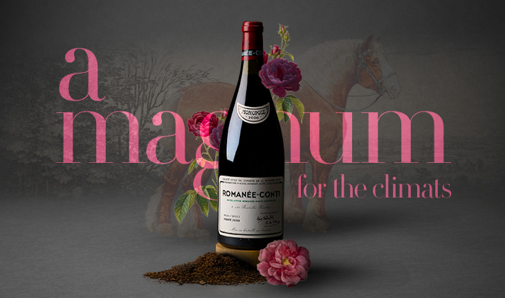 2015 – 2025, chez Baghera/wines, nous avons décidé de célébrer le 10ème anniversaire des climats au patrimoine mondial de l’UNESCO avec un magnum de Romanée-Conti du Domaine de la Romanée-Conti sur le millésime 2000.